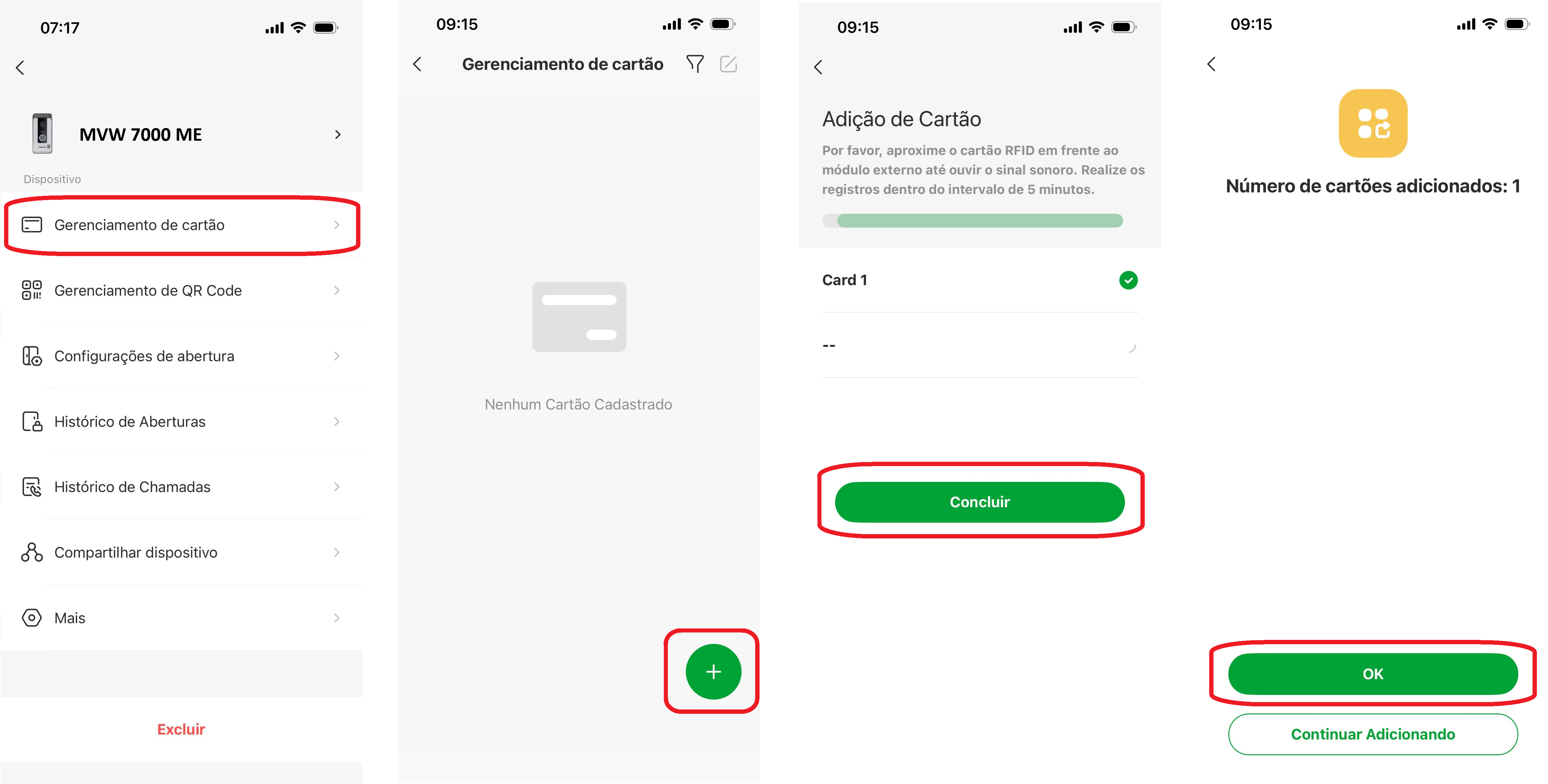 Config cartão 1